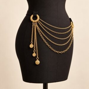 Drapé de hanche · Bijou amovible accroché à la taille