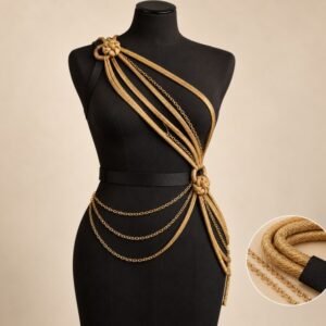 Lignes diagonales · Bijou de corps à plusieurs rangs