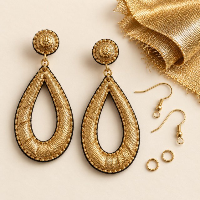 Boucles dorées · Gouttes dorées légères